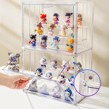 Lade das Bild in den Galerie-Viewer, Creliv Vitrine Stapelbar für Garderobe, Transparent Acryl Schaukasten mit Tür (1-St., 36x26,5x22cm) für Figuren, Modelle, Tasche, Schuhe