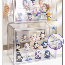 Lade das Bild in den Galerie-Viewer, Creliv Vitrine Stapelbar für Garderobe, Transparent Acryl Schaukasten mit Tür (1-St., 36x26,5x22cm) für Figuren, Modelle, Tasche, Schuhe