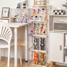 Lade das Bild in den Galerie-Viewer, Creliv Vitrine Stapelbar für Garderobe, Transparent Acryl Schaukasten mit Tür (1-St., 36x26,5x22cm) für Figuren, Modelle, Tasche, Schuhe