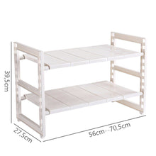Lade das Bild in den Galerie-Viewer, CRELIV Küchenregal (ausziehbar, Höhenverstellung) für KÜCHE, Multifunktionales Küche Aufbewahrungsregal, Höhe und Breite nach Wunsch verstellbar, ideal für Unter des Spülbeckens