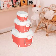 Lade das Bild in den Galerie-Viewer, Creliv Spielzeugtruhe Spielzeug Entdecker - Spielzeug Aufbewahrungsboxen Set ( 3 Stk) für Garderobe,Wohnzimmer