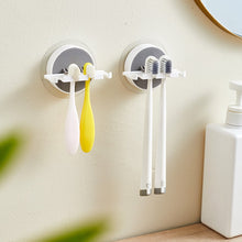 Lade das Bild in den Galerie-Viewer, Creliv Zahnbürstenhalter 2x Tragbares Zahnbürstenhalter Selbstklebend für Badezimmer, (2-St)