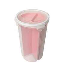 Lade das Bild in den Galerie-Viewer, CRELIV Vorratsdose für Küche, mit abnehmbare und freie Partitionen, 2,3 Liter, luftdichter Vorratsbehälter zur Küchenaufbewahrung, jedes Fach verfügt eine eigene Öffnung