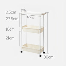 Lade das Bild in den Galerie-Viewer, CRELIV Schieberegal für Küche oder Badezimmer »Rollwagen zur Küchenaufbewahrung und Badezimmer Aufbewahrung