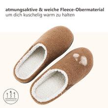 Lade das Bild in den Galerie-Viewer, GOOD MOTION »Winter Hausschuhe, Hüttenschuhe, Pantoffeln für Garderobe« Plüsch Hausschuhe rutschfest