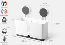 Lade das Bild in den Galerie-Viewer, CRELIV Badorganizer für BADEZIMMER, Ordnungsbox mit Zahnbürstenhalter & Rasiererhalter, OHNE Bohren