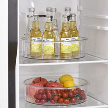 Lade das Bild in den Galerie-Viewer, CRELIV Gewürzregal Drehbar, 30cm bis zu 4 Fächer Unterteilt, Organizer für Küche Aufbewahrung
