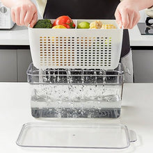 Lade das Bild in den Galerie-Viewer, CRELIV Korbeinsatz Kühlschrank Organizer mit Deckel für Küche Aufbewahrung, 4er-Set, schön Geschenkbox verpackt, BPA Frei