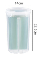 Lade das Bild in den Galerie-Viewer, CRELIV Vorratsdose für Küche, mit abnehmbare und freie Partitionen, 2,3 Liter, luftdichter Vorratsbehälter zur Küchenaufbewahrung, jedes Fach verfügt eine eigene Öffnung