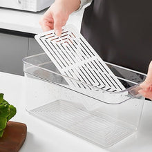 Lade das Bild in den Galerie-Viewer, CRELIV Korbeinsatz Kühlschrank Organizer mit Deckel für Küche Aufbewahrung, 4er-Set, schön Geschenkbox verpackt, BPA Frei