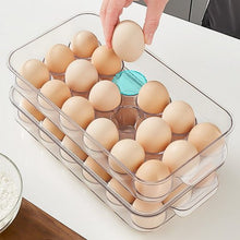 Lade das Bild in den Galerie-Viewer, CRELIV Korbeinsatz Kühlschrank Organizer mit Deckel für Küche Aufbewahrung, 4er-Set, schön Geschenkbox verpackt, BPA Frei