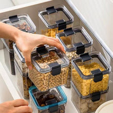 Lade das Bild in den Galerie-Viewer, CRELIV Vorratsdose 6 Stück für KÜCHE, Aufbewahrungsbox aus Plastik mit Deckel, Luftdicht & Stapelbar, BPA Frei, schön Geschenkbox verpackt, 1 Packung, 6-tlg., Kühlschrank geeignet