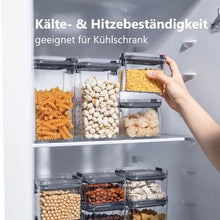 Lade das Bild in den Galerie-Viewer, CRELIV Vorratsdose 6 Stück für KÜCHE, Aufbewahrungsbox aus Plastik mit Deckel, Luftdicht & Stapelbar, BPA Frei, schön Geschenkbox verpackt, 1 Packung, 6-tlg., Kühlschrank geeignet