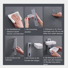 Lade das Bild in den Galerie-Viewer, CRELIV Seifenschale (Doppelschicht) für BADEZIMMER oder KÜCHE, mit Schubladen-Tropfschale, Wasser fällt in der Unterplatte, OHNE Bohren Seifenablage mit Hacke, OHNE Bohren