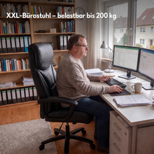 Lade das Bild in den Galerie-Viewer, XXL-Chefsessel – großzügiger Komfort und zuverlässige Stabilität
