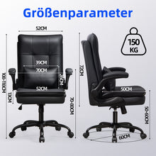 Lade das Bild in den Galerie-Viewer, CRELIV Bürostuhl ergonomisch, Lendenkissen, 125° Wippfunktion, höhenverstellbar, 360° drehbar
