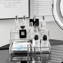 Lade das Bild in den Galerie-Viewer, CRELIV Make-Up Organizer mit Schublade – 3-stufiger Kosmetik-Aufsteller
