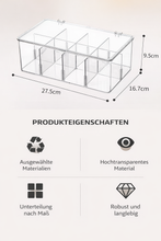 Lade das Bild in den Galerie-Viewer, CRELIV Allzweckkiste Organizer mit Fächern – Stapelbare Aufbewahrungsbox
