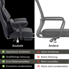 Lade das Bild in den Galerie-Viewer, Ergonomischer XXL-Bürostuhl für Arbeit und Entspannung
