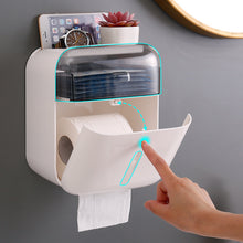 Lade das Bild in den Galerie-Viewer, CRELIV Toilettenpapierhalter mit Schubladenfach und Handyhalter, für Badezimmer, OHNE Bohren
